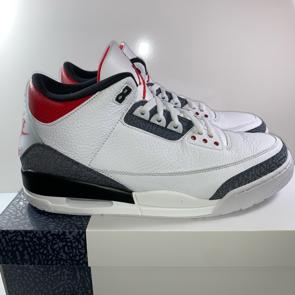 Jordan Retro 3 SE Denim Fire Red Sz 13 CZ6431-100